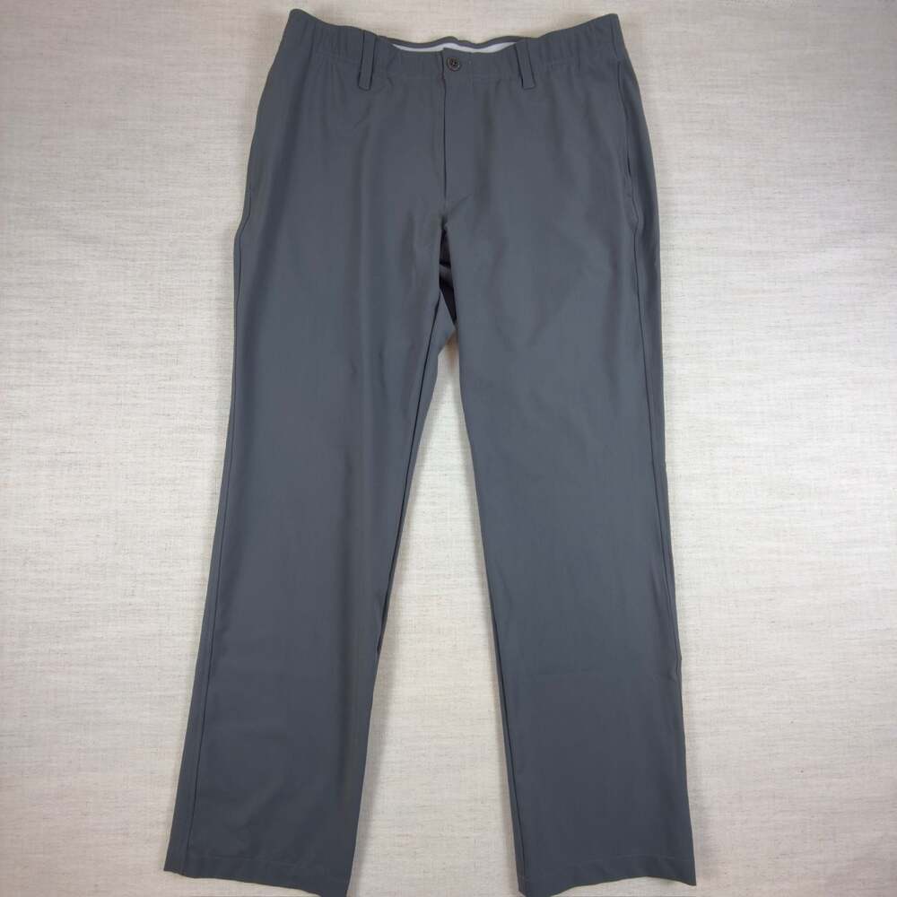 Under Armour Golf Pants 36x32 Gray Performance Trousers